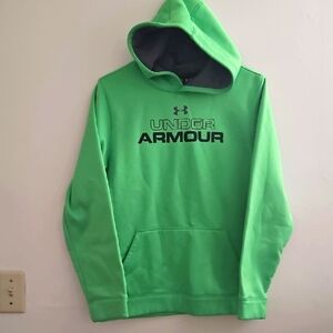 YXL Under Armour Green‎ Sweater Pullover with Bold Logo
